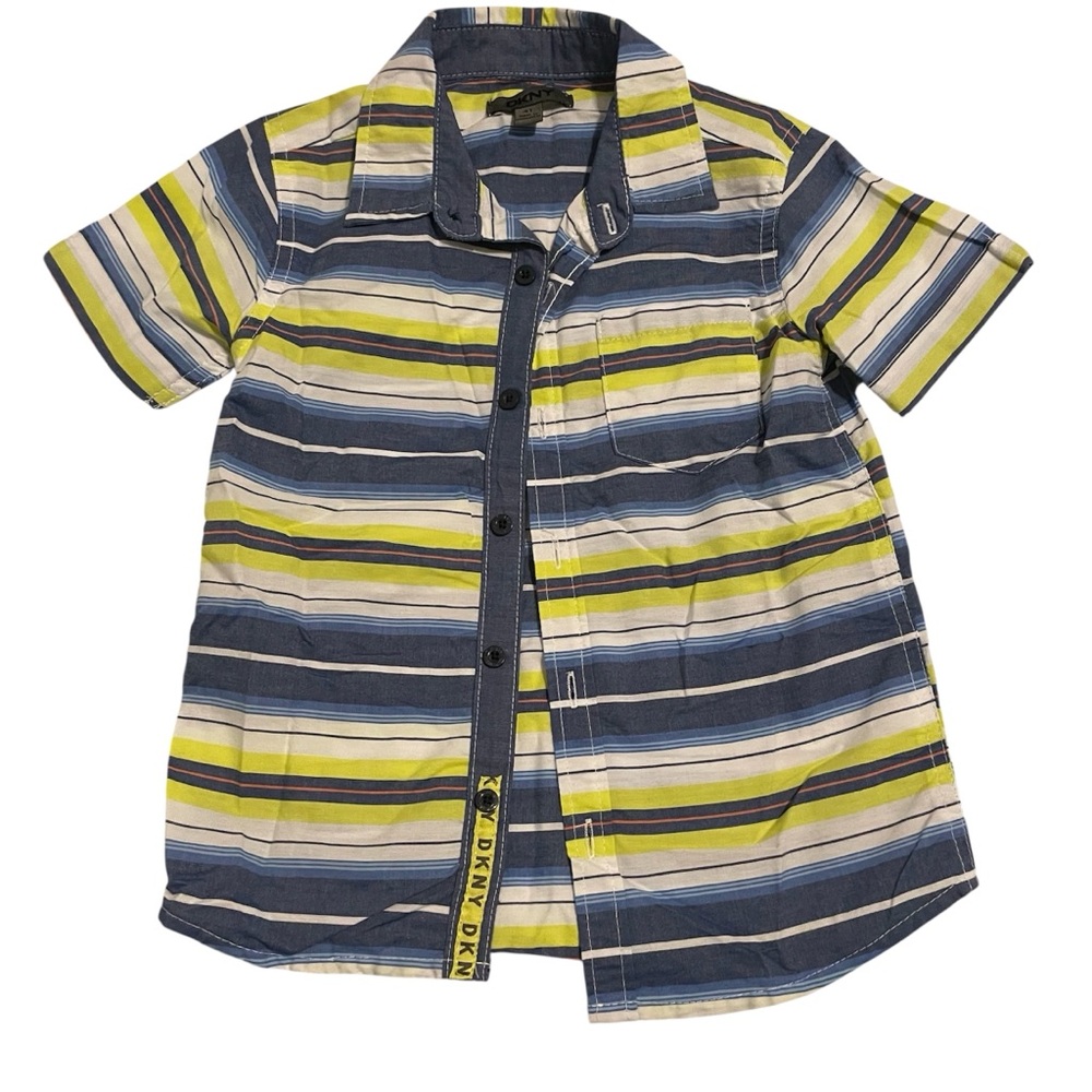 DKNY Kids Short Sleeve Button Down Shirt